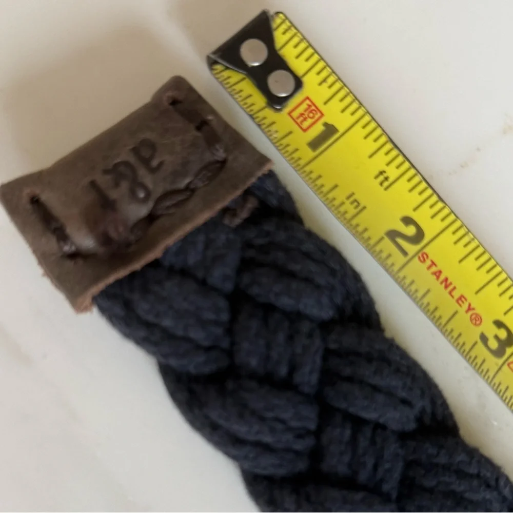 A&F Abercrombie & Fitch Belt Boys Braided Belt Navy Size 8